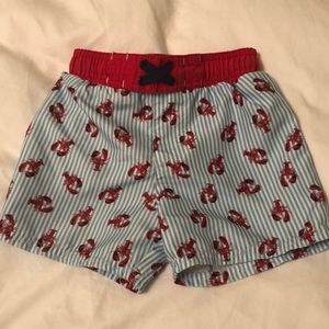 Lobster swim trunks